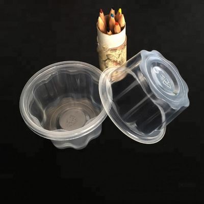 安く環境に優しい10ozはふたが付いているアイス クリームのためのペット プラスチック コップを取り除きます サプライヤー